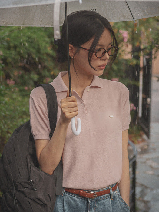 [TILLIDIE] Soft linen t-shirt TISU03TS22_Pink