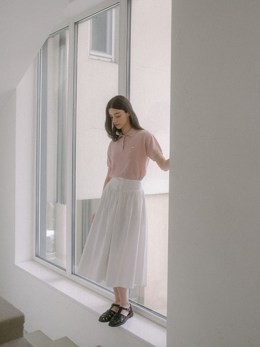 [TILLIDIE] Soft linen t-shirt TISU03TS22_Pink