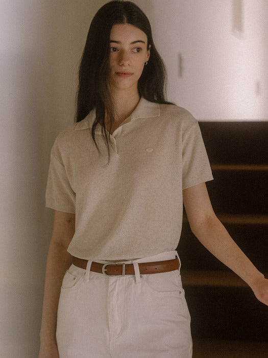 [TILLIDIE] Soft linen t-shirt TISU03TS21_Beige