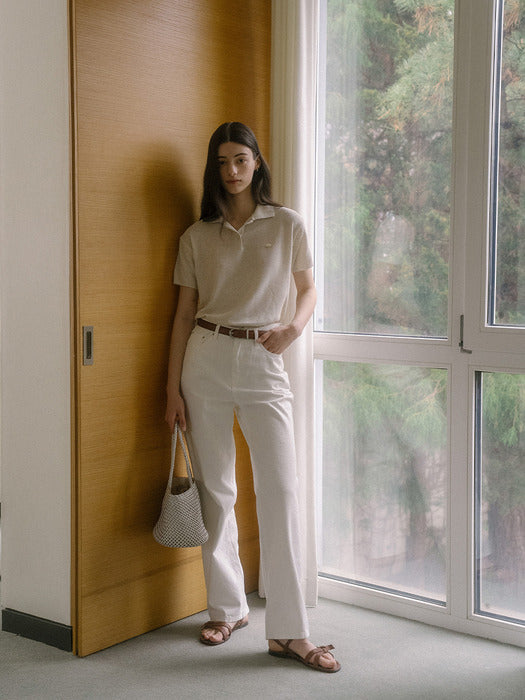 [TILLIDIE] Soft linen t-shirt TISU03TS21_Beige