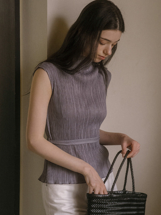 [TILLIDIE] Tension sleeveless t-shirt TISU03TS01_Gray