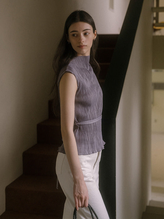 [TILLIDIE] Tension sleeveless t-shirt TISU03TS01_Gray