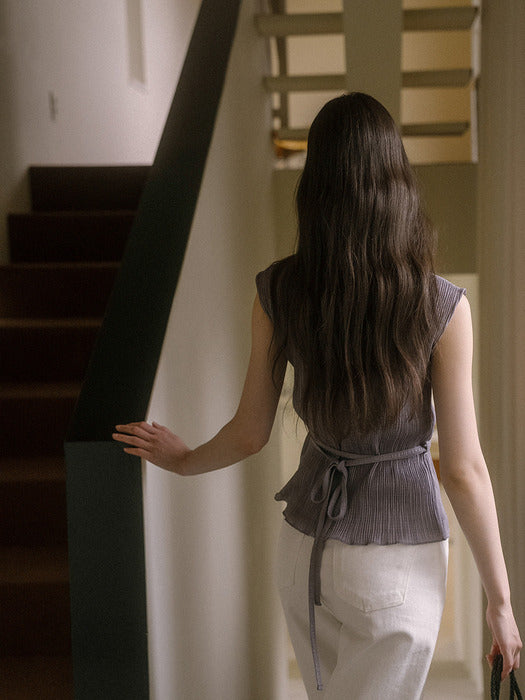 [TILLIDIE] Tension sleeveless t-shirt TISU03TS01_Gray