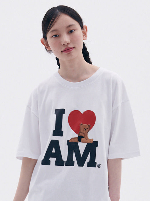 [ambler] I AM T-Shirts AS1222 (White)