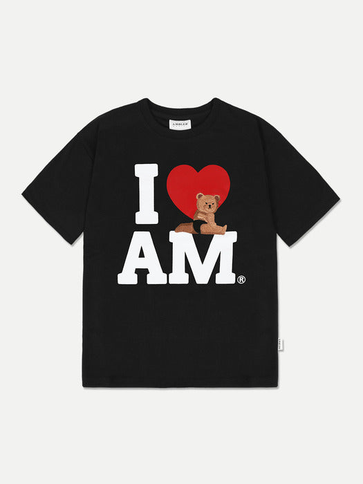 [ambler] I AM T-Shirts AS1222 (Black)