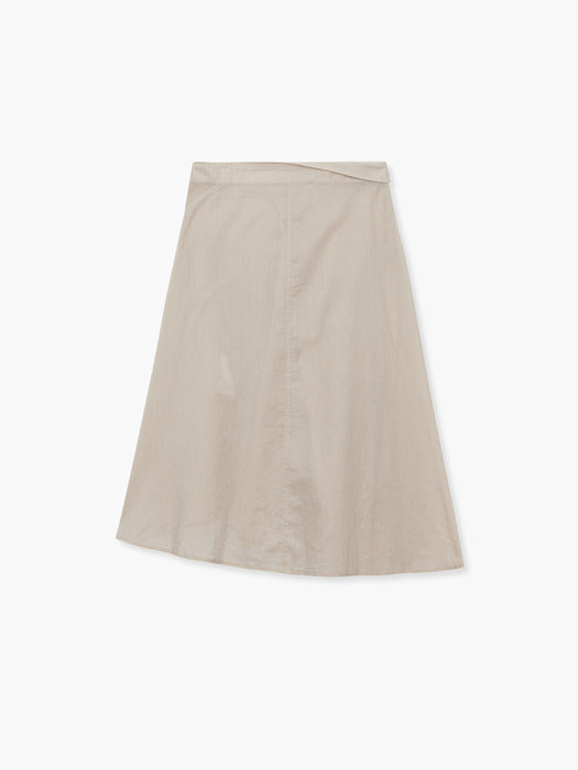 Margesherwood Layered Shirt Skirt beige