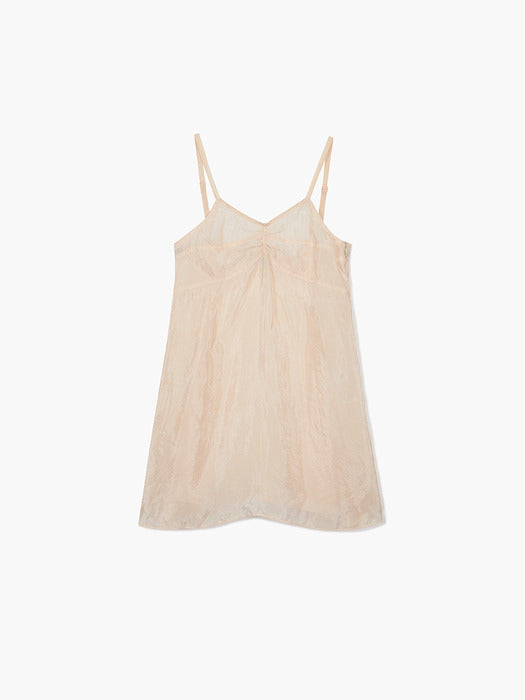SILKY ORGANZA DRESS_beige