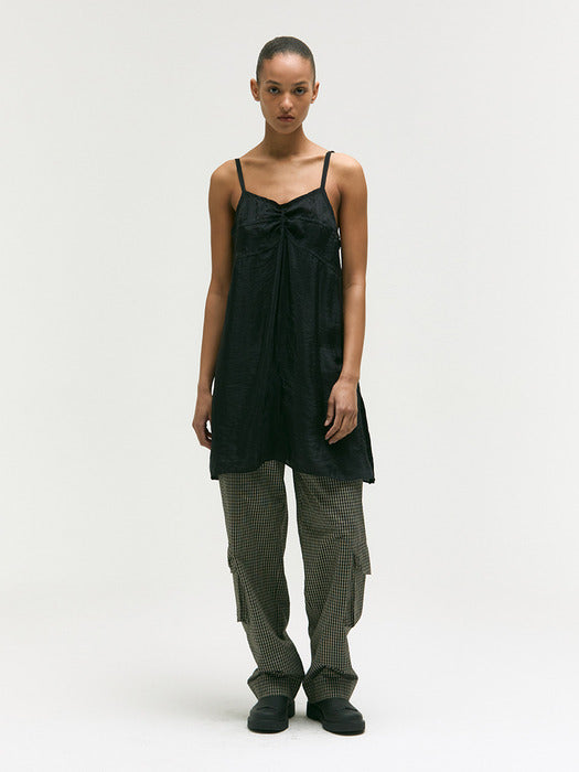 SILKY ORGANZA DRESS_black