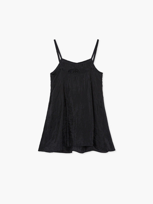 SILKY ORGANZA DRESS_black