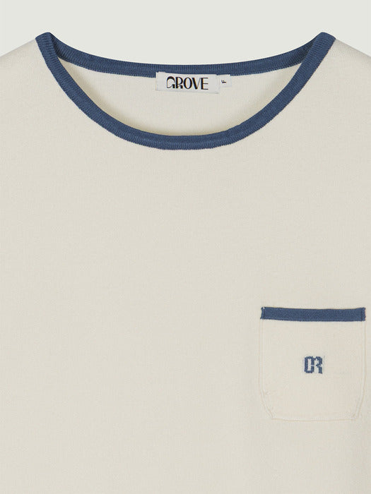 Grove 25Ss Jesse Knit Top (Ivory)