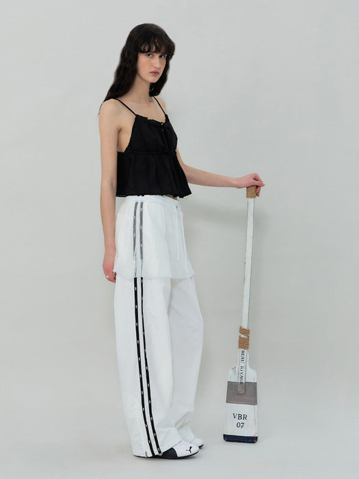Grove 25Ss Dion Sheer Skirt (White)
