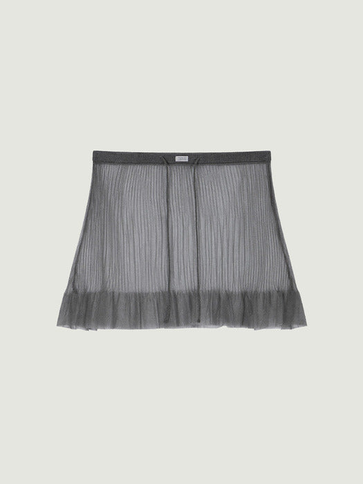 Grove 25Ss Dion Sheer Skirt (Grey)