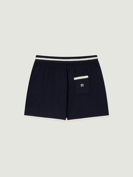 Grove 25Ss Jesse Knit Shorts (Navy)