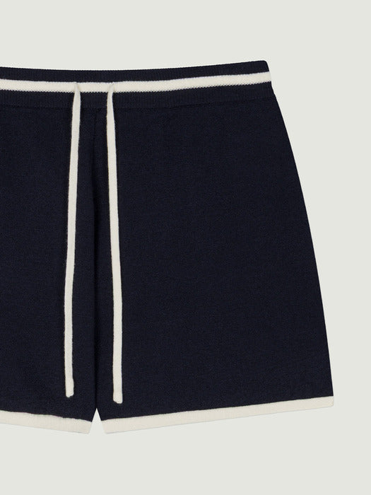 Grove 25Ss Jesse Knit Shorts (Navy)
