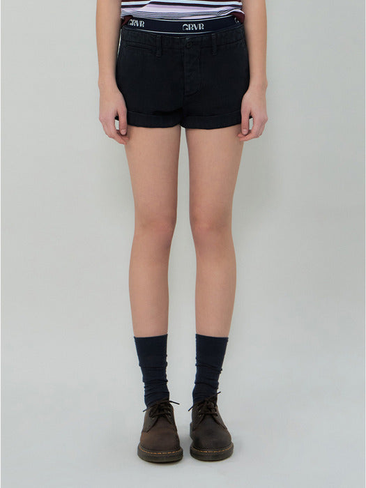 Grove 25Ss June Denim Shorts (Navy)