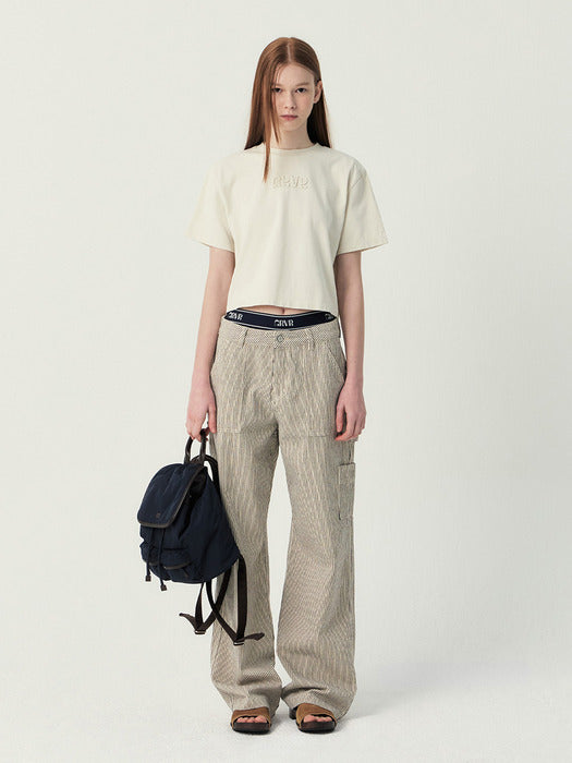 Grove 25Ss Grvr Applique T-Shirt (Ivory)