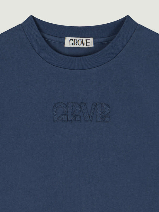 Grove 25Ss Grvr Applique T-Shirt (Blue)