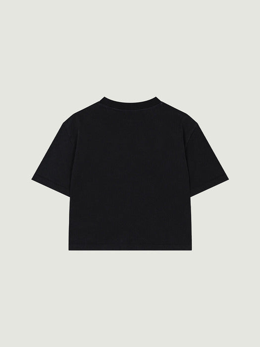 Grove 25Ss Grvr Applique T-Shirt (Black)