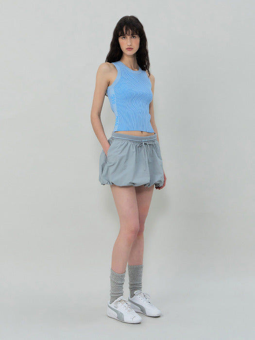 Grove 25Ss Remi Rib Sleeveless Knit (Blue)