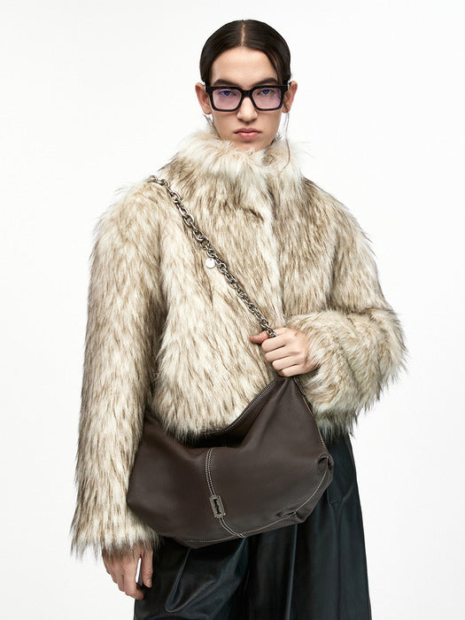 [vunque] Halfmoon Attache Shoulder M_3colors