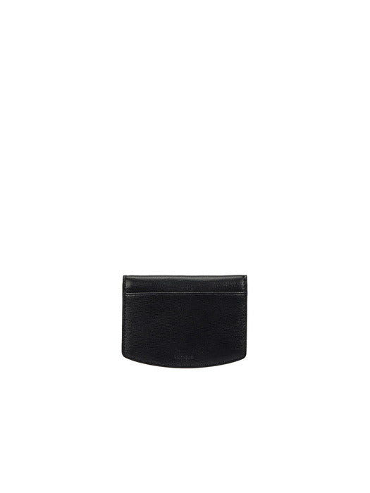 [vunque] Round Halfmoon Photo Card Wallet in Black