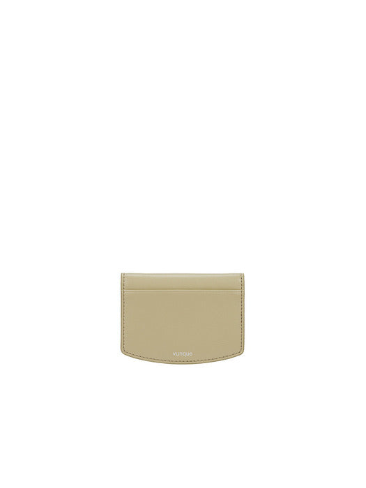 [vunque] Halfmoon Round Photo Card Wallet (하프문 라운드 포토 카드지갑) Sage Green