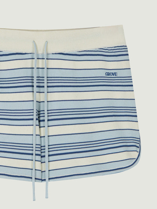 Grove 25Ss Frankie Stripe Shorts (Blue Stripe)