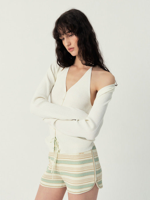 Grove 25Ss Frankie Stripe Shorts (Mint Stripe)