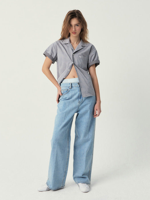 Grove 25Ss Madison Check Shirt (Grey Check)