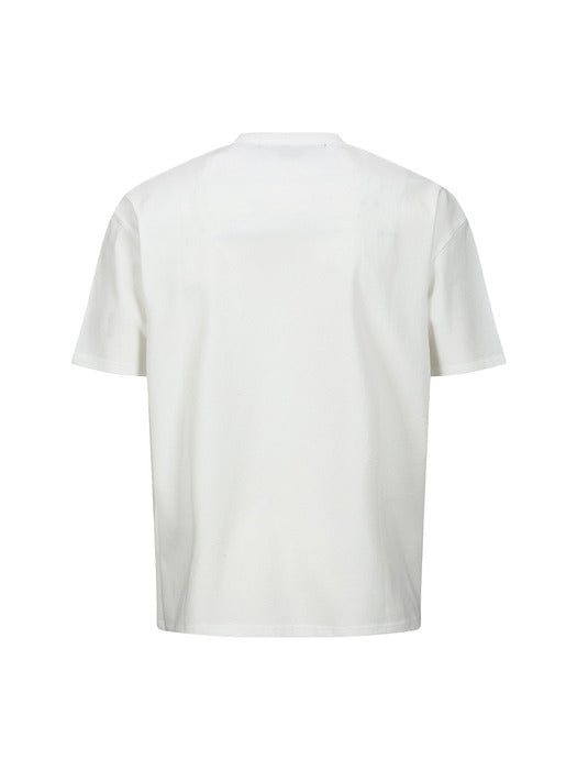 (ESSENTIAL) UNISEX LIQUID LOGO T-SHIRT atb1405u(WHITE)