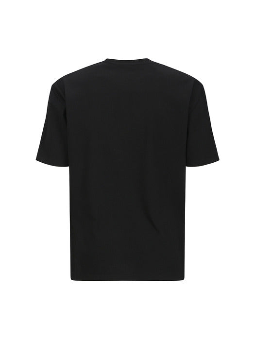 (ESSENTIAL) UNISEX LIQUID LOGO T-SHIRT atb1405u(BLACK)