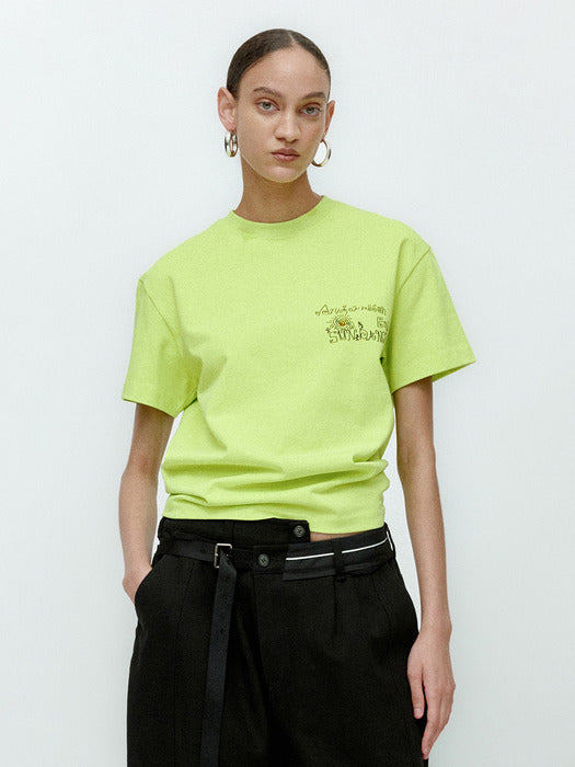 (ESSENTIAL) UNISEX SUN DANCE T-SHIRT atb1403u(LIME)