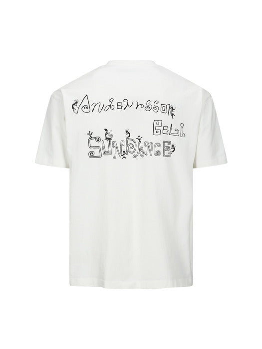 [andersson bell] (ESSENTIAL) UNISEX SUN DANCE T-SHIRT atb1402u(WHITE)