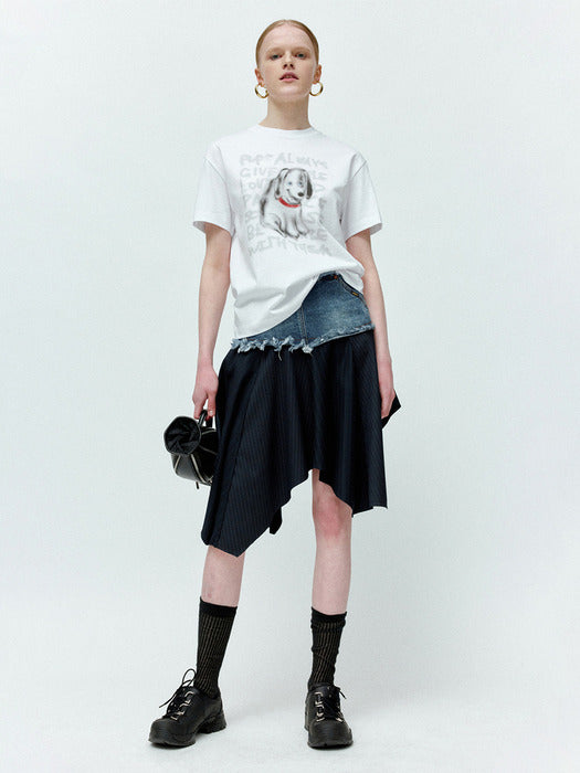 [andersson bell] (ESSENTIAL) UNISEX PUPPY T-SHIRT atb1409u(WHITE)