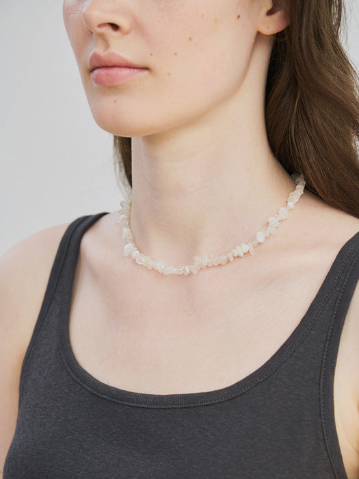 [moia] moonstone choker (ivory)