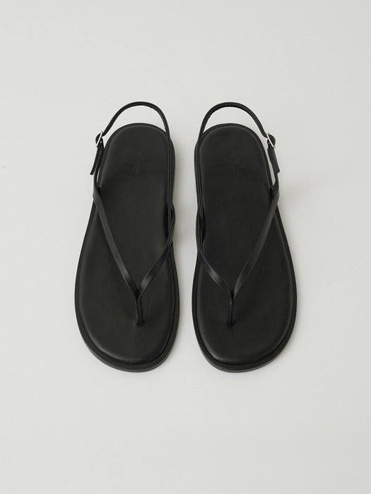 Moia thin strap flip-flops (black)
