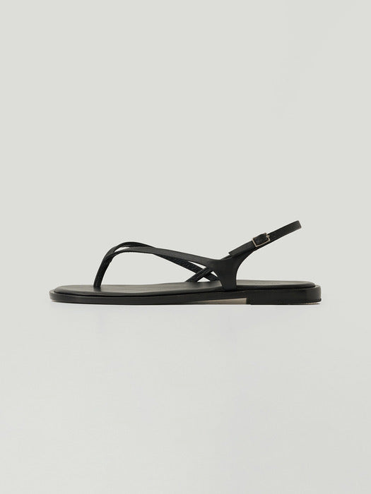 [moia] thin strap flip-flops (black)