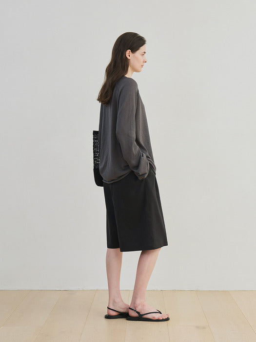 [moia] thin strap flip-flops (black)