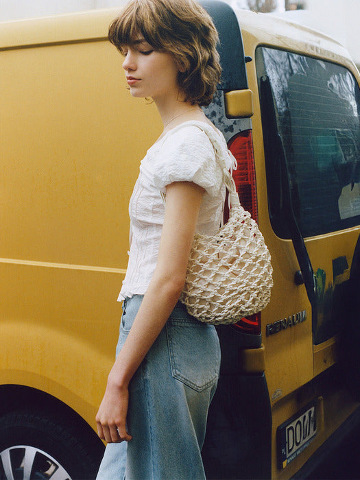 [raive] Pixie Shoulder in White UB5SB089-01