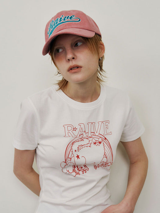 Raive Pigment Wave Logo Ball cap