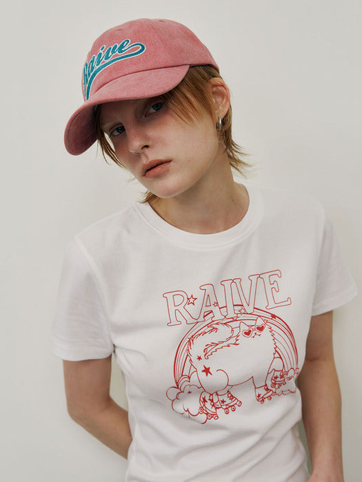 Raive Pigment Wave Logo Ball cap