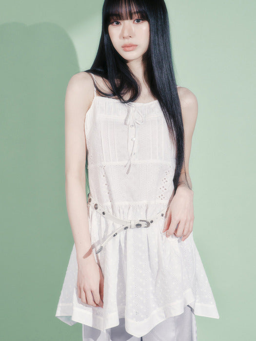 Raive Lace Sleeveless Mini Dress