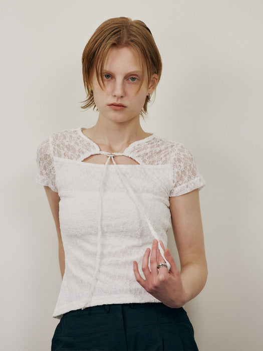 Raive Lace Slim Top