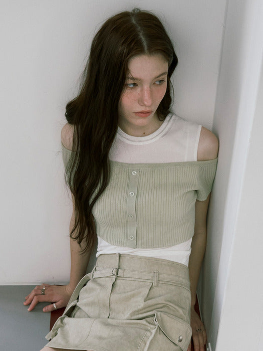 Raive Shoulder Cut-out Summer Knit