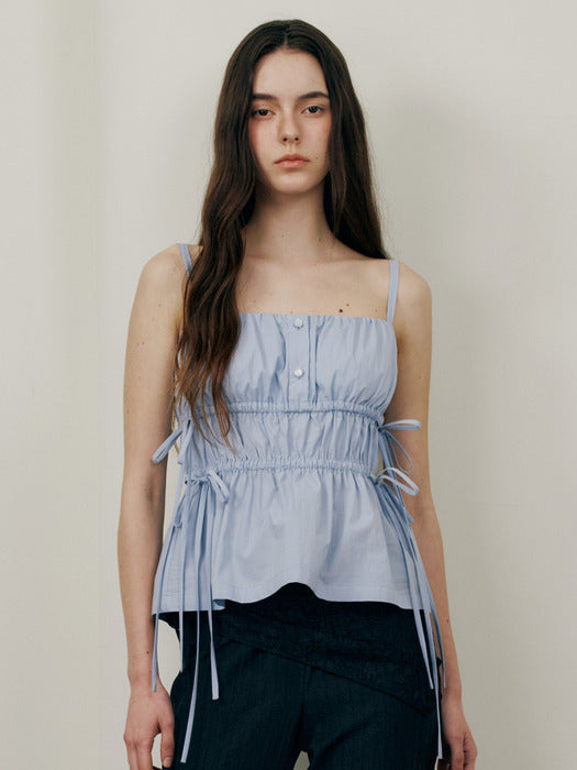 Raive Ribbon Shirring Blouse
