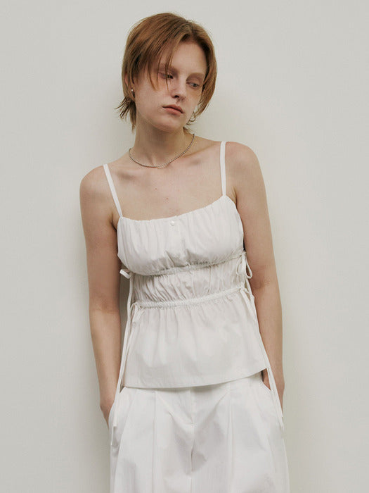 Raive Ribbon Shirring Blouse