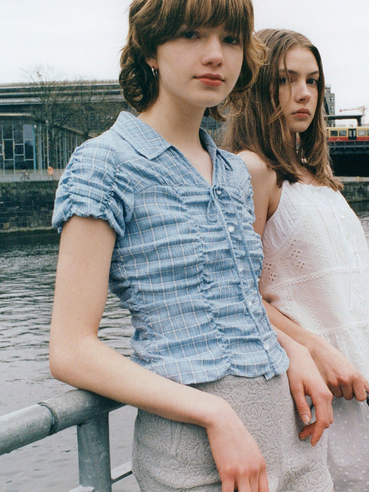 Raive String Shirring Blouse
