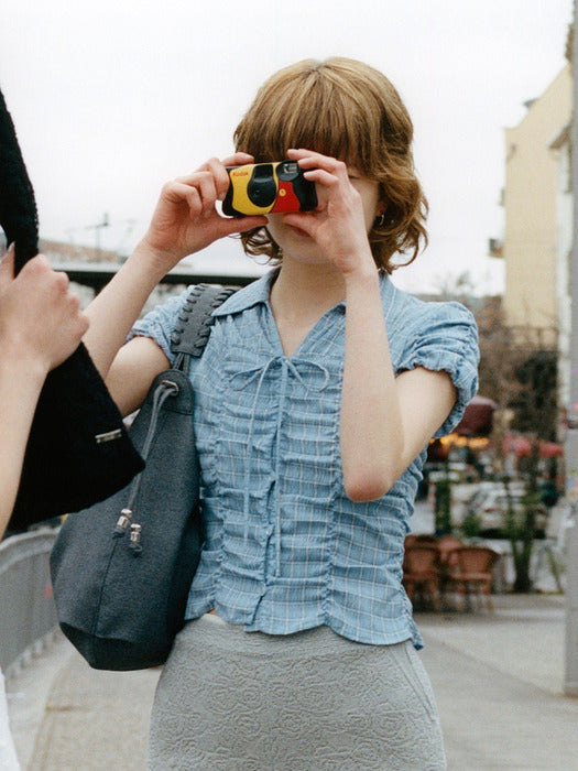 Raive String Shirring Blouse