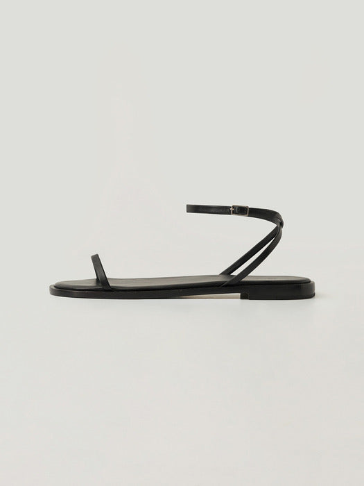 [moia] thin strap sandals (black)