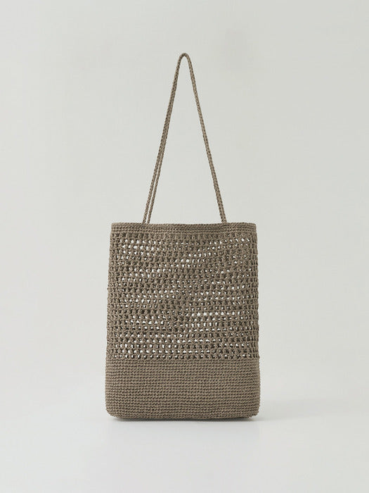 [moia] mesh knit bag (sage sand)